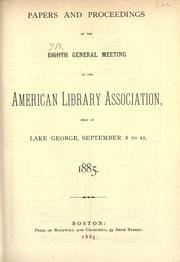 Cover of: Proceedings. by American Library Association