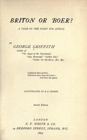 Cover of: Briton or Boer?: a tale of the fight for Africa.