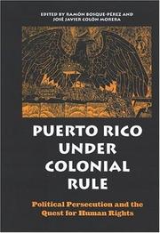 Cover of: Puerto Rico Under Colonial Rule by Ramón Bosque-Pérez, José Javier Colón Morera