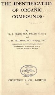 Cover of: The identification of organic compounds by George Ballingall Neave