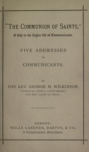 Communion of Saints by George H. Wilkinson