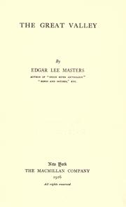 Cover of: The great valley