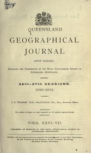 Cover of: Queensland geographical journal. by 