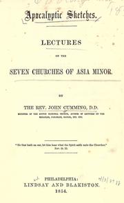 Cover of: Apocalyptic sketches. by Rev. John Cumming D.D.