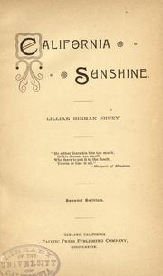 Cover of: California sunshine.