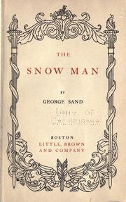 L' homme de neige by George Sand