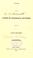 Cover of: Outline of the course of geological lectures given in Yale college.