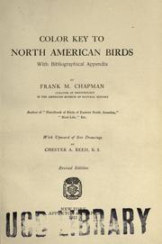 Cover of: Color key to North American birds: with bibliographical appendix
