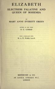Cover of: Elizabeth by Mary Anne Everett Green