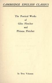 Cover of: Giles and Phineas Fletcher. by Giles Fletcher
