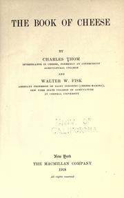 Cover of: The book of cheese by Thom, Charles