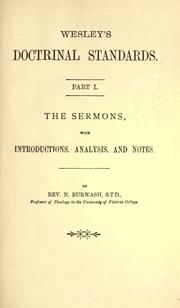 Cover of: Doctrinal standards by John Wesley