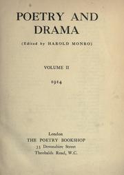 Front cover of Poetry and drama by Unknown