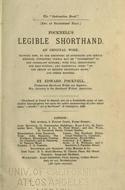 Pocknell's Legible shorthand by Edward Pocknell