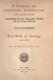 Cover of: Text-book of geology. by Archibald Geikie