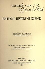 General view of the political history of Europe by Ernest Lavisse