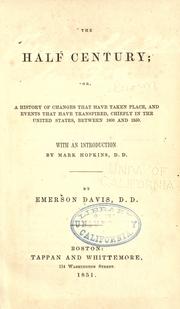 Cover of: The half century by Emerson Davis