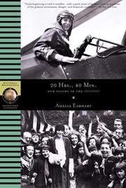 Cover of: 20 Hours, 40 Min by Amelia Earhart