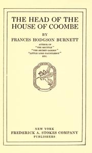 Cover of: The head of the house of Coombe by Frances Hodgson Burnett