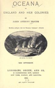 Cover of: Oceana: or, England and her colonies