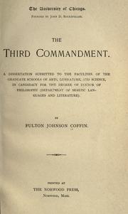 Cover of: The third commandment