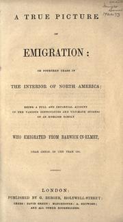 Cover of: A true picture of emigration by Rebecca Burlend, Rebecca Burlend