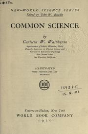 Cover of: Common science.