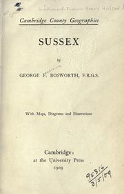 Cover of: Sussex.