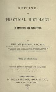 Cover of: Outlines of practical histology: a manual for students