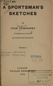 Cover of: A Sportsman's sketches by Ivan Sergeevich Turgenev