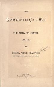 Cover of: The genesis of the Civil war by Crawford, Samuel Wylie