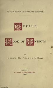 Cover of: Cecil's book of insects