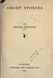 Cover of: Short stories. by George Meredith