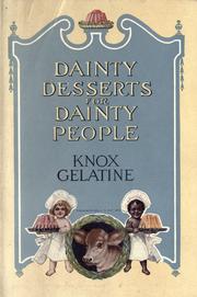 Cover of: Dainty desserts for dainty people by 