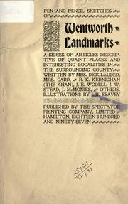 Cover of: Pen and pencil sketches of Wentworth landmarks by Alma Dick-Lauder