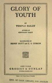Cover of: Glory of youth