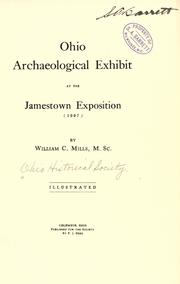 Cover of: Ohio archaeological exhibit at the Jamestown Exposition (1907)