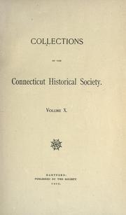 Cover of: Collections. by Connecticut Historical Society, Hartford