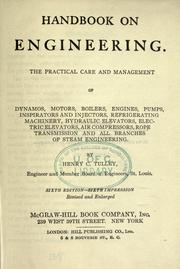 Cover of: Handbook on engineering. by Henry Charles Tulley