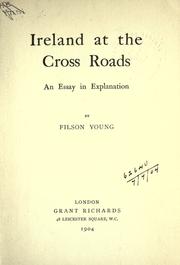 Cover of: Ireland at the cross roads: an essay in explanation.