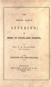 Cover of: The Young lady's offering: or Gems of prose and poetry