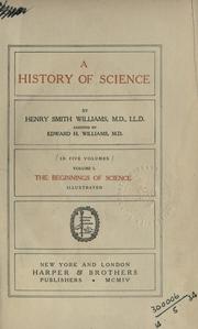 Cover of A history of science by Henry Smith Williams M.D. LL.D.