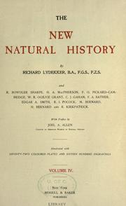 Cover of: The new natural history by Richard Lydekker