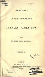 Cover of: Memorials and correspondence