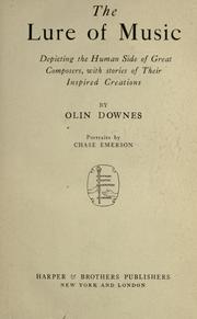 Cover of: The lure of music by Olin Downes