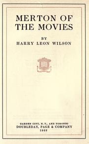 Cover of: Merton of the movies by Harry Leon Wilson