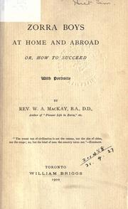 Cover of: Zorra boys at home and abroad by W. A. MacKay