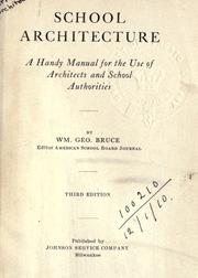 Cover of: School architecture.