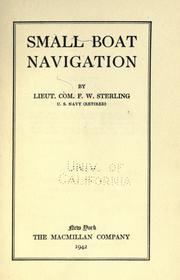 Cover of: Small boat navigation