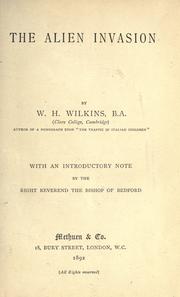 Cover of: The alien invasion by W. H. Wilkins